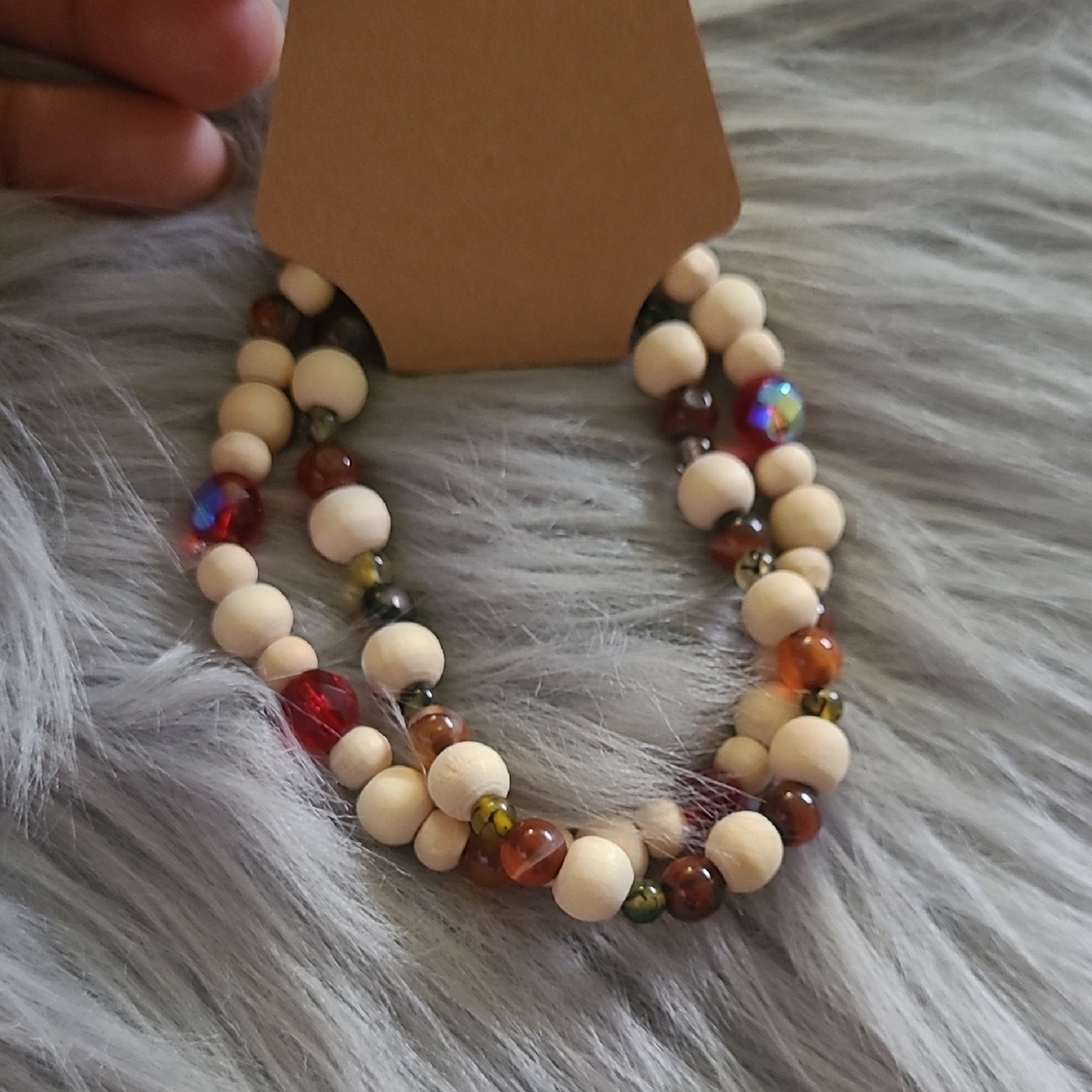 Elegant Beaded Bracelet Set - Multicolor